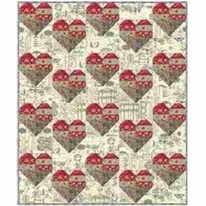 LavenderLime Love Wins Quilt Pattern Finished Size: 60.5"x72.5" DLL203