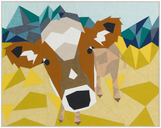 Violet Craft The Cow Abstractions A Foundation Paper Piecing Project Pattern Finished Size: 54"x42"