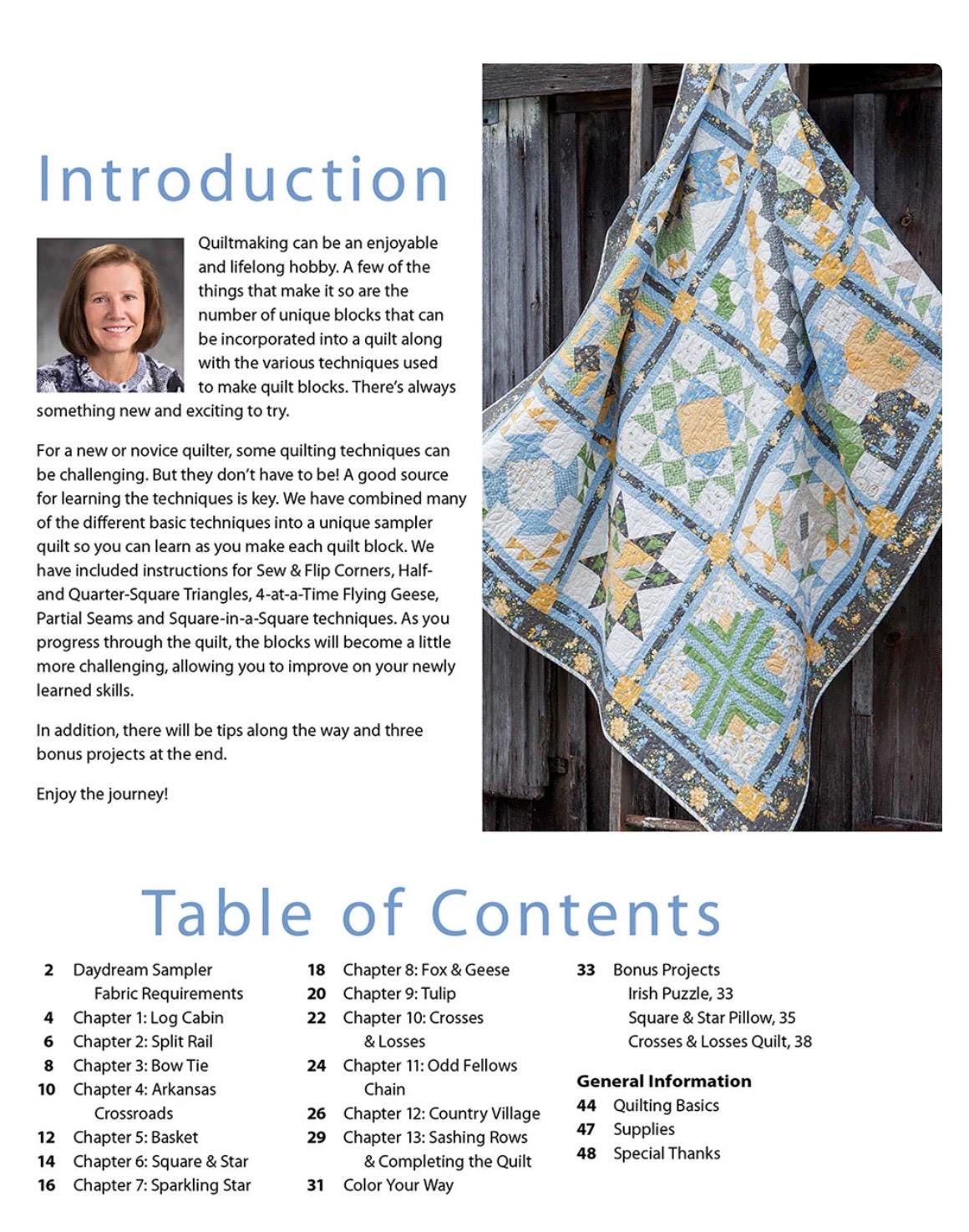 Annie's Quilting Learn As You Go: Stitch The Daydream Sampler and Master Your Quilting Skills Pattern Book (Softcover) A141541