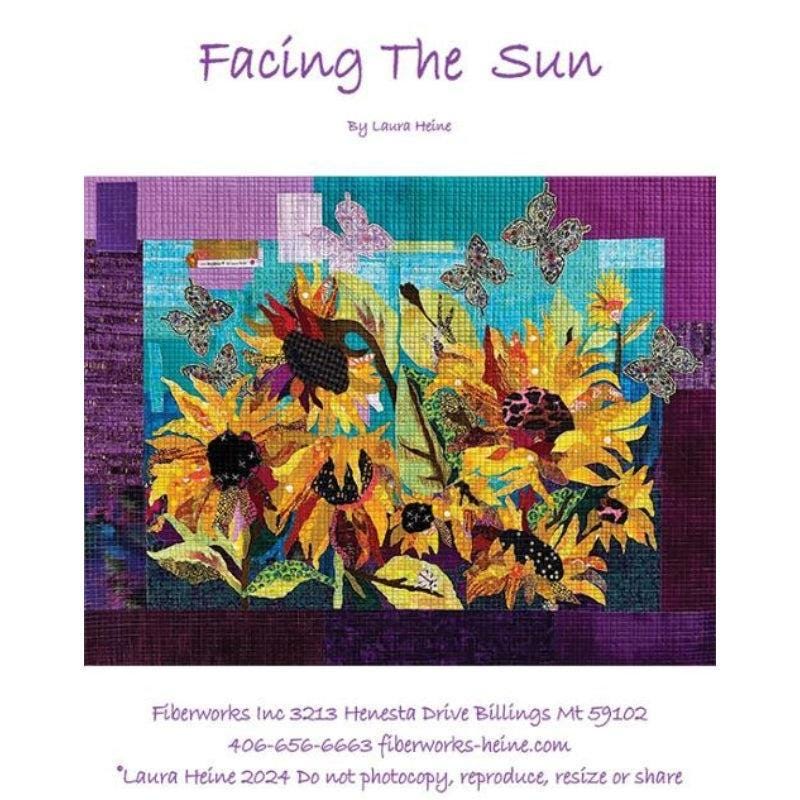 Laura Heine Facing The Sun Wall Quilt Pattern Finished Size: 44"x32"