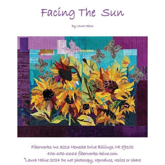 Laura Heine Facing The Sun Wall Quilt Pattern Finished Size: 44"x32"