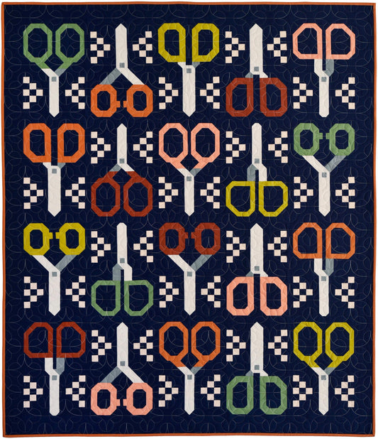 Pen + Paper Patterns Stay Sharp Quilt Pattern Finished Size: 58"x67.5” (Optional Fineline Glue Tip Sets Available)