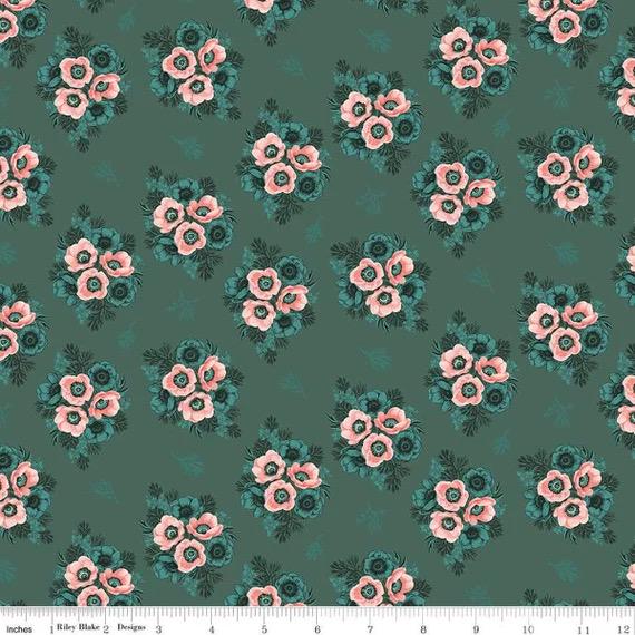 LAST BOLT!! Riley Blake Porch Swing Fabric Collection Vignettes on Hunter Premium 100% Cotton Quilt Shop Quality Fabrics