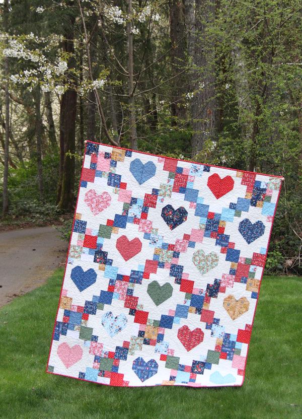 Cluck Cluck Sew Heartsy Quilt Pattern - 5 Size Variations Per Pattern CCS #205