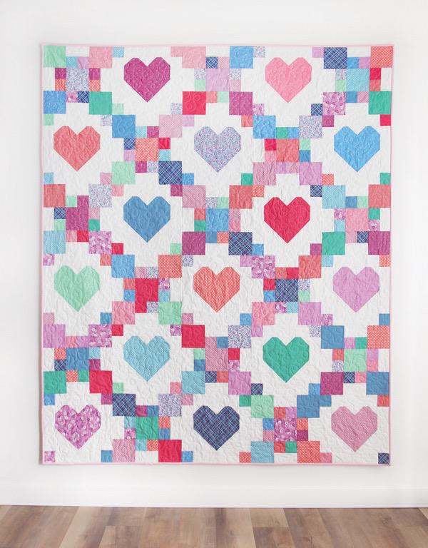 Cluck Cluck Sew Heartsy Quilt Pattern - 5 Size Variations Per Pattern CCS #205