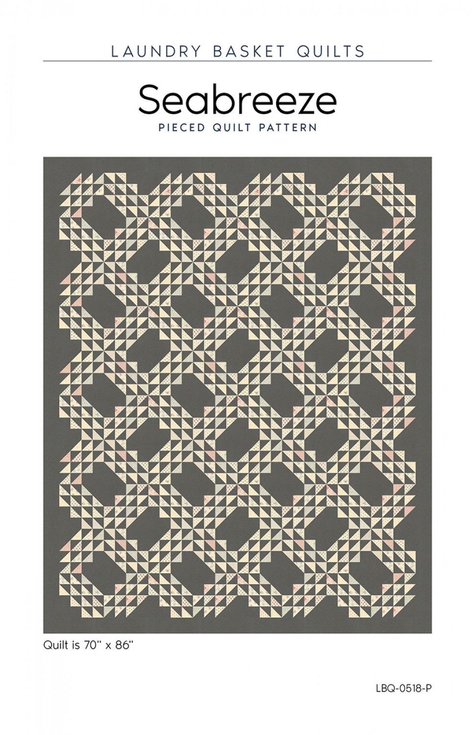 Laundry Basket Quilts Seabreeze Quilt Pattern Finished Size: 70"x86"