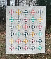 Meadow Mist Designs Checkers Quilt Pattern Finished Size: 64"x75"