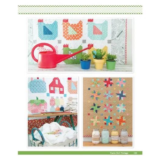 It's Sew Emma Farm Girl Vintage Pattern Book - 45 Different Blocks Per Book (Spiral Bound) ISE-906