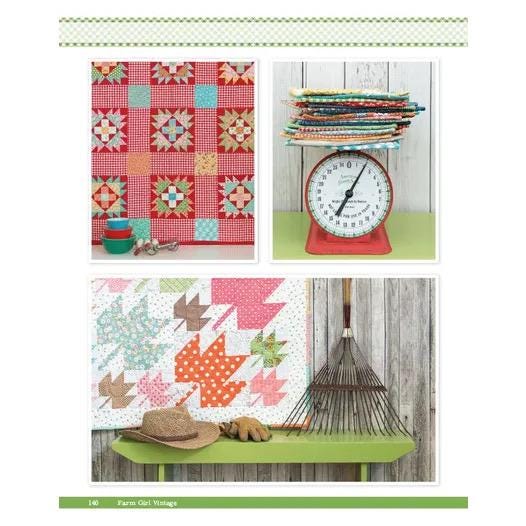 It's Sew Emma Farm Girl Vintage Pattern Book - 45 Different Blocks Per Book (Spiral Bound) ISE-906