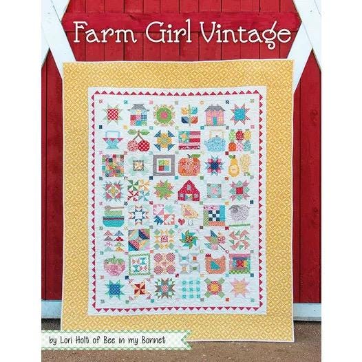 It's Sew Emma Farm Girl Vintage Pattern Book - 45 Different Blocks Per Book (Spiral Bound) ISE-906