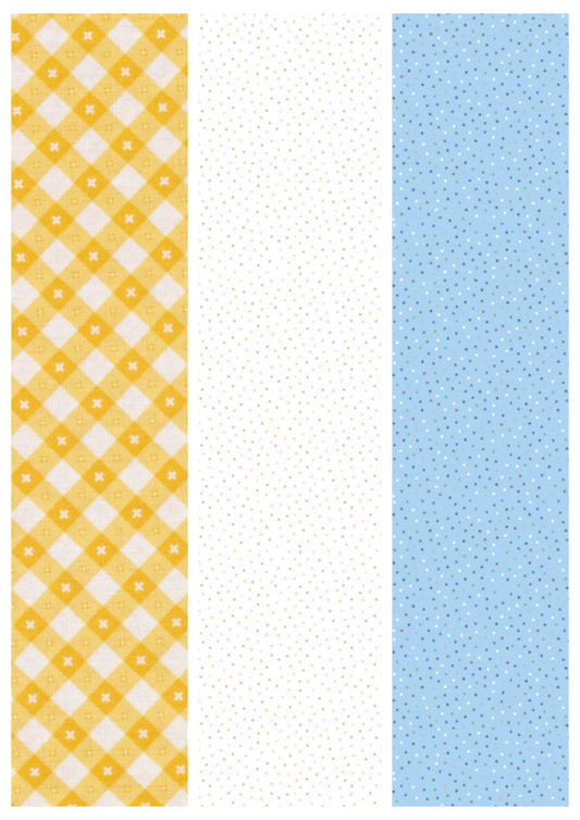Pen + Paper Patterns Fresh as a Daisy Quilt Kit Featuring Poppie Cotton Fabrics Finished Size: 59.5"x63.5"