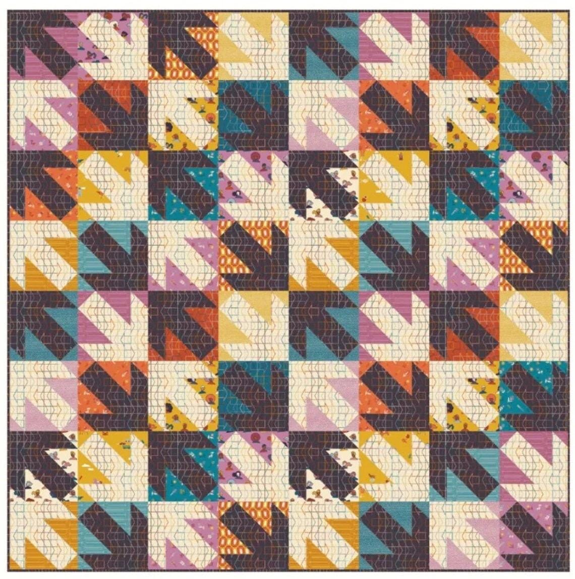 Whole Circle Studio Dual Directions Quilt Pattern - 4 Size Variations Per Pattern