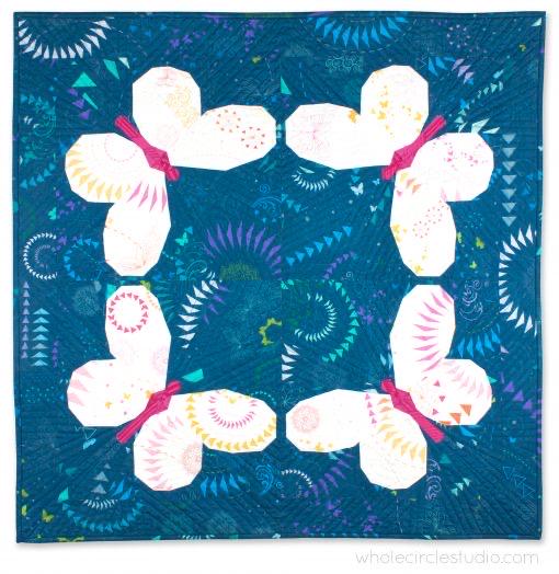 Whole Circle Studio Butterfly Bunch Mini Quilt Pattern Finished Size: 32"x32"