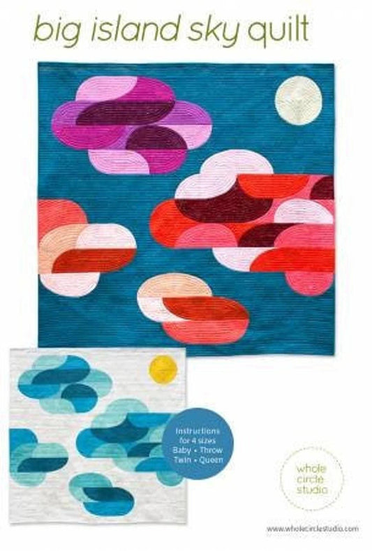 Whole Circle Studio Big Island Sky Quilt Pattern - 4 Size Variations Per Pattern