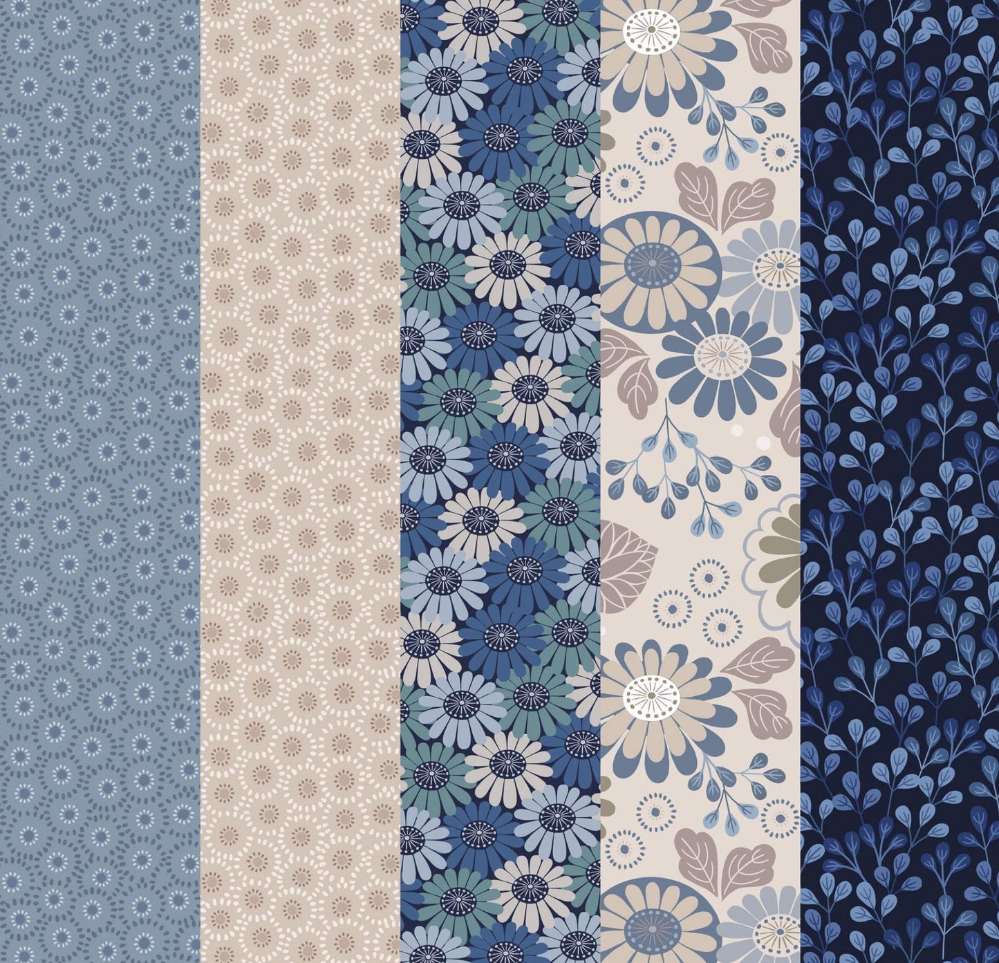LIMITED EDITION!! Fabric Cafe Zenith Quilt Kit Featuring Lewis & Irene Shinrin Yoku Fabric Collection Finished Size: 50"x72"