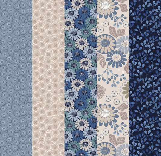 LIMITED EDITION!! Fabric Cafe Zenith Quilt Kit Featuring Lewis & Irene Shinrin Yoku Fabric Collection Finished Size: 50"x72"