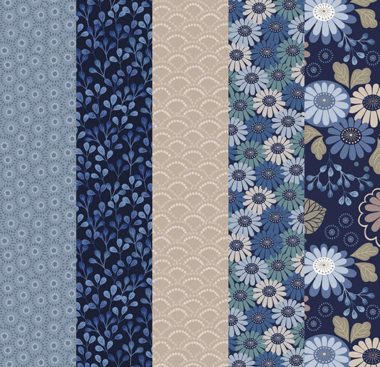 LIMITED EDITION!! Fabric Cafe Zenith Quilt Kit Featuring Lewis & Irene Shinrin Yoku Fabric Collection Finished Size: 50"x72"