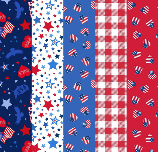 LIMITED EDITION!! Fabric Cafe Zenith Quilt Kit Featuring Lewis & Irene Americana Fabric Collection Finished Size: 50"x72"