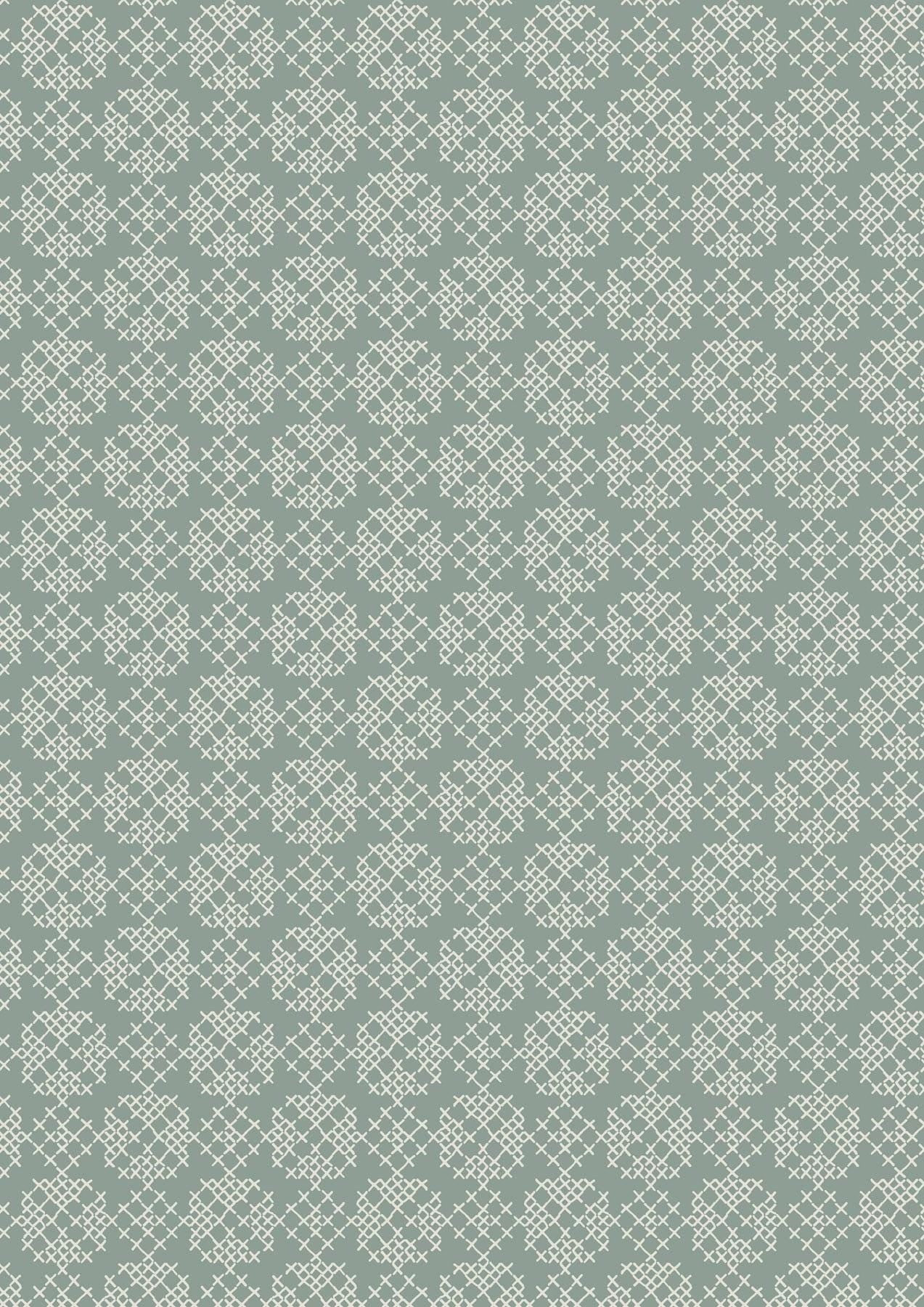 LIMITED EDITION!! Fabric Cafe Zenith Quilt Kit Featuring Lewis & Irene Folk Floral Fabric Collection Finished Size: 50"x72"