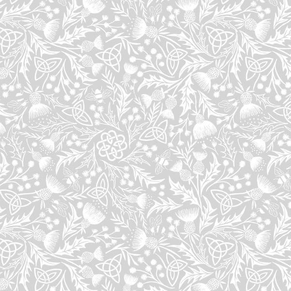 Lewis & Irene Tiny Tonals Fabric Collection Celtic Knots Grey on Grey Premium 100% Cotton Quilt Shop Quality Fabrics TT25