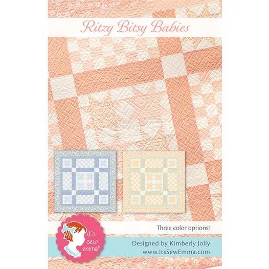 It's Sew Emma Ritzy Bitsy Babies Quilt Pattern Finished Size: 54.5"x54.5" ISE-108