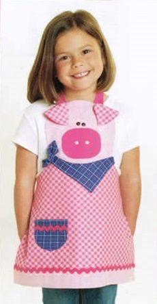 Cotton Ginny's Farm Friends Child's Aprons Pattern