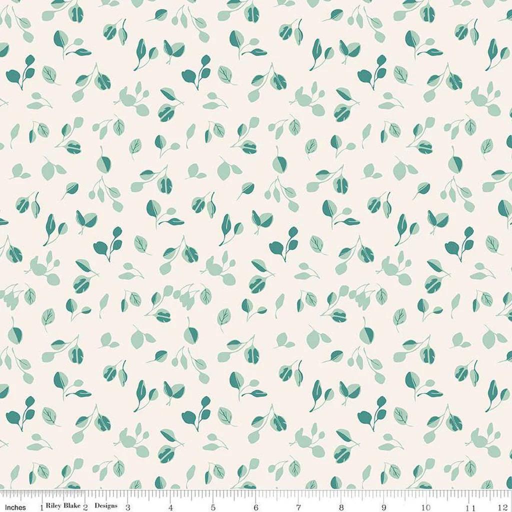 LAST BOLT!! Riley Blake Porch Swing Fabric Collection Eucalyptus on Cream Premium 100% Cotton Quilt Shop Quality Fabrics