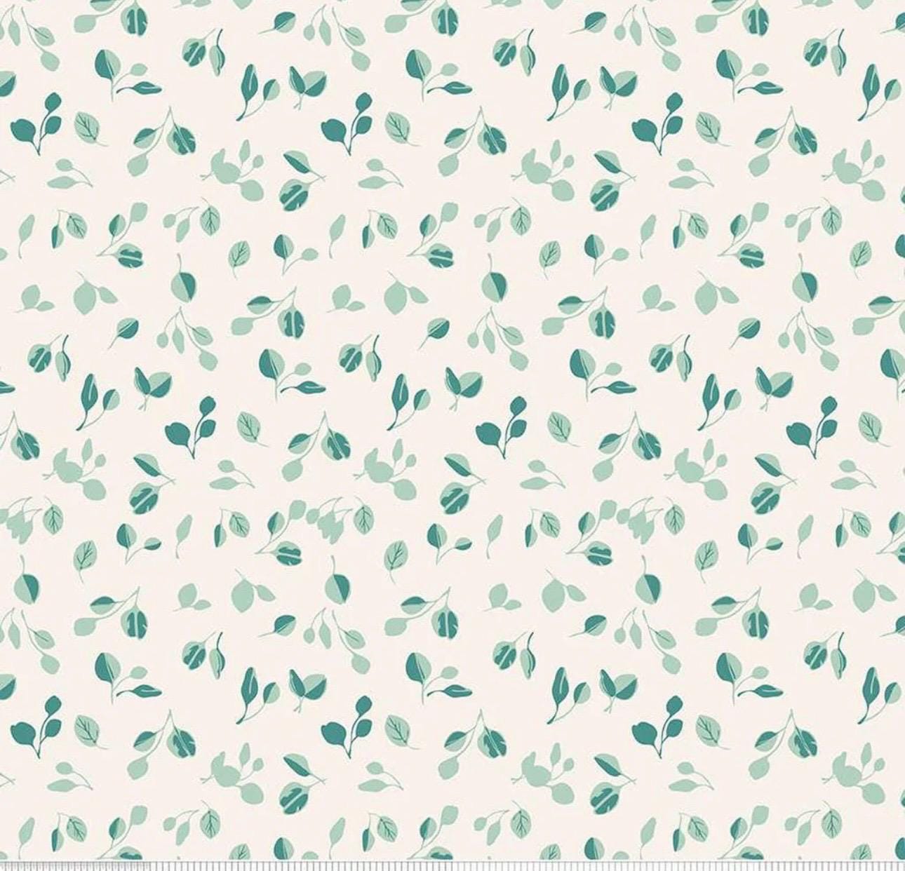 LAST BOLT!! Riley Blake Porch Swing Fabric Collection Eucalyptus on Cream Premium 100% Cotton Quilt Shop Quality Fabrics