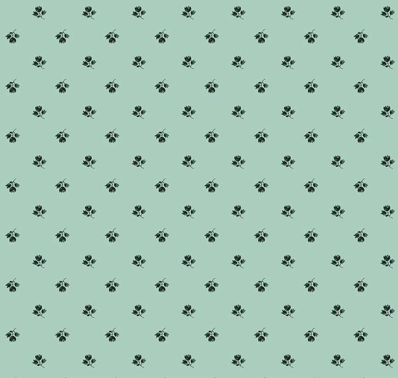 LAST BOLT!! Riley Blake Porch Swing Fabric Collection Tiny Flowers on Mint Premium 100% Cotton Quilt Shop Quality Fabrics