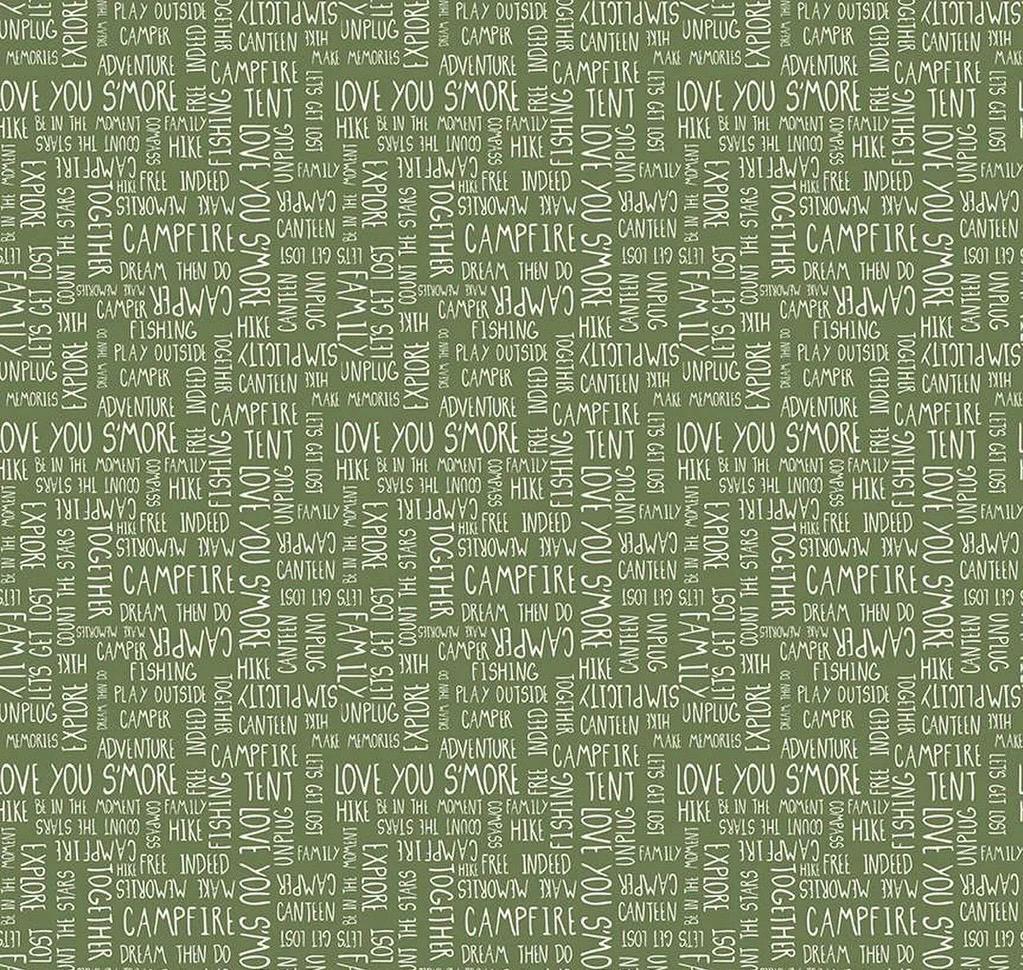 LIMITED EDITION!! Fabric Cafe Amore Quilt Kit Featuring Riley Blake Love You S'Mores Fabric Collection Finished Size: 39"x57"