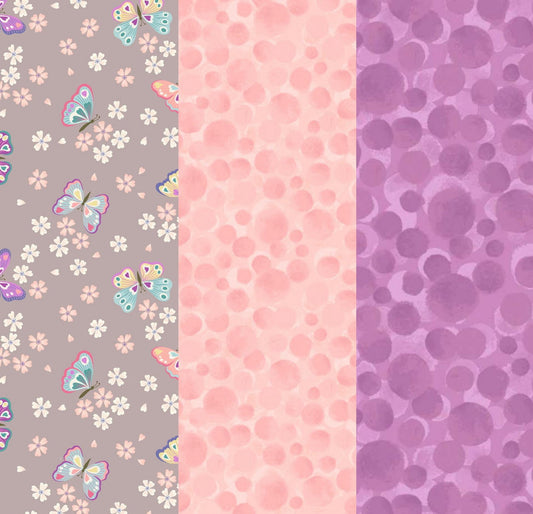 LIMITED EDITION!! Fabric Cafe Amore Quilt Kit Featuring Lewis & Irene Love Blooms Fabric Collection Finished Size: 39"x57"