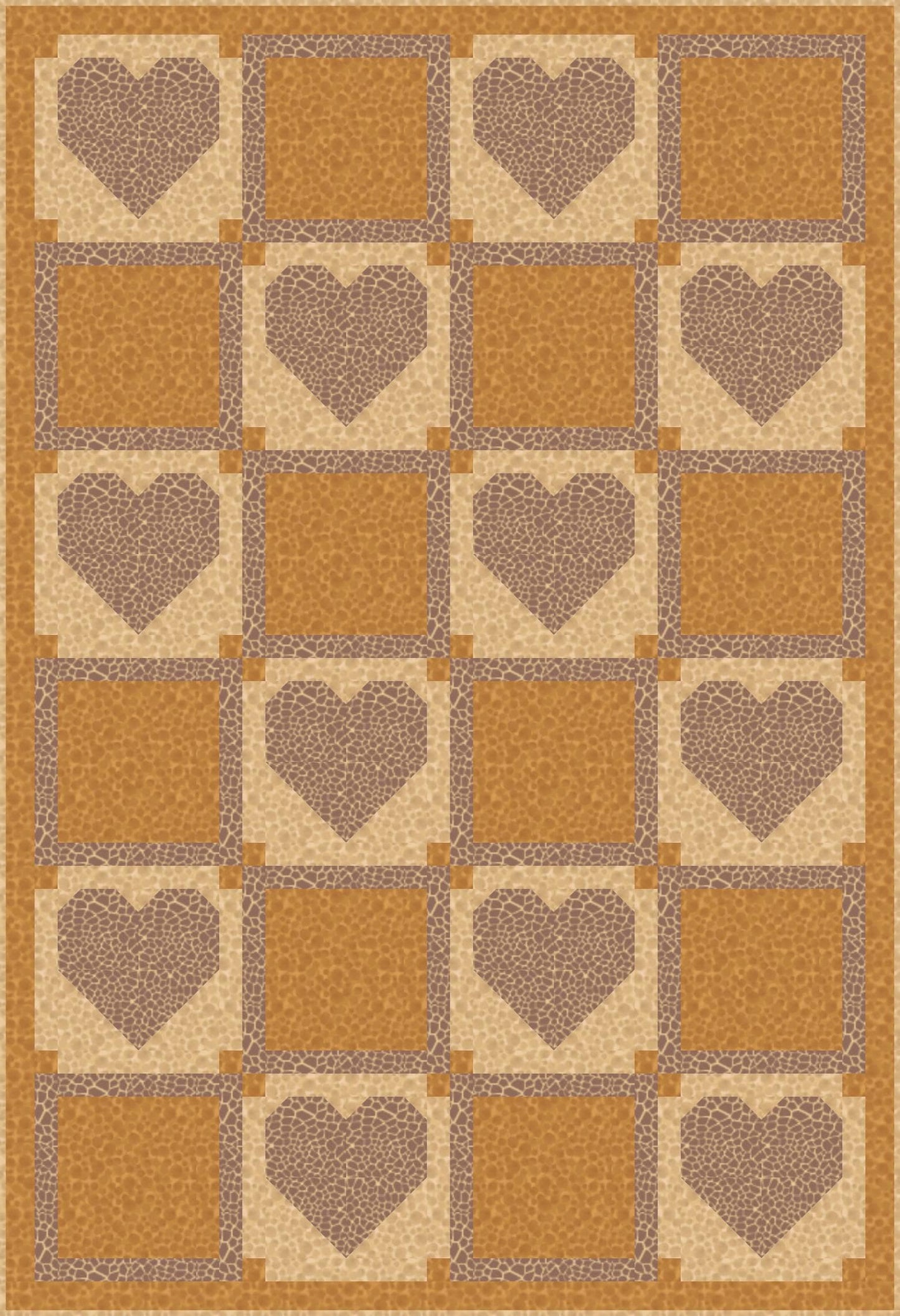 LIMITED EDITION!! Fabric Cafe Amore Quilt Kit Featuring Lewis & Irene Small Things Wild Animals Fabric Collection Finished Size: 39"x57"