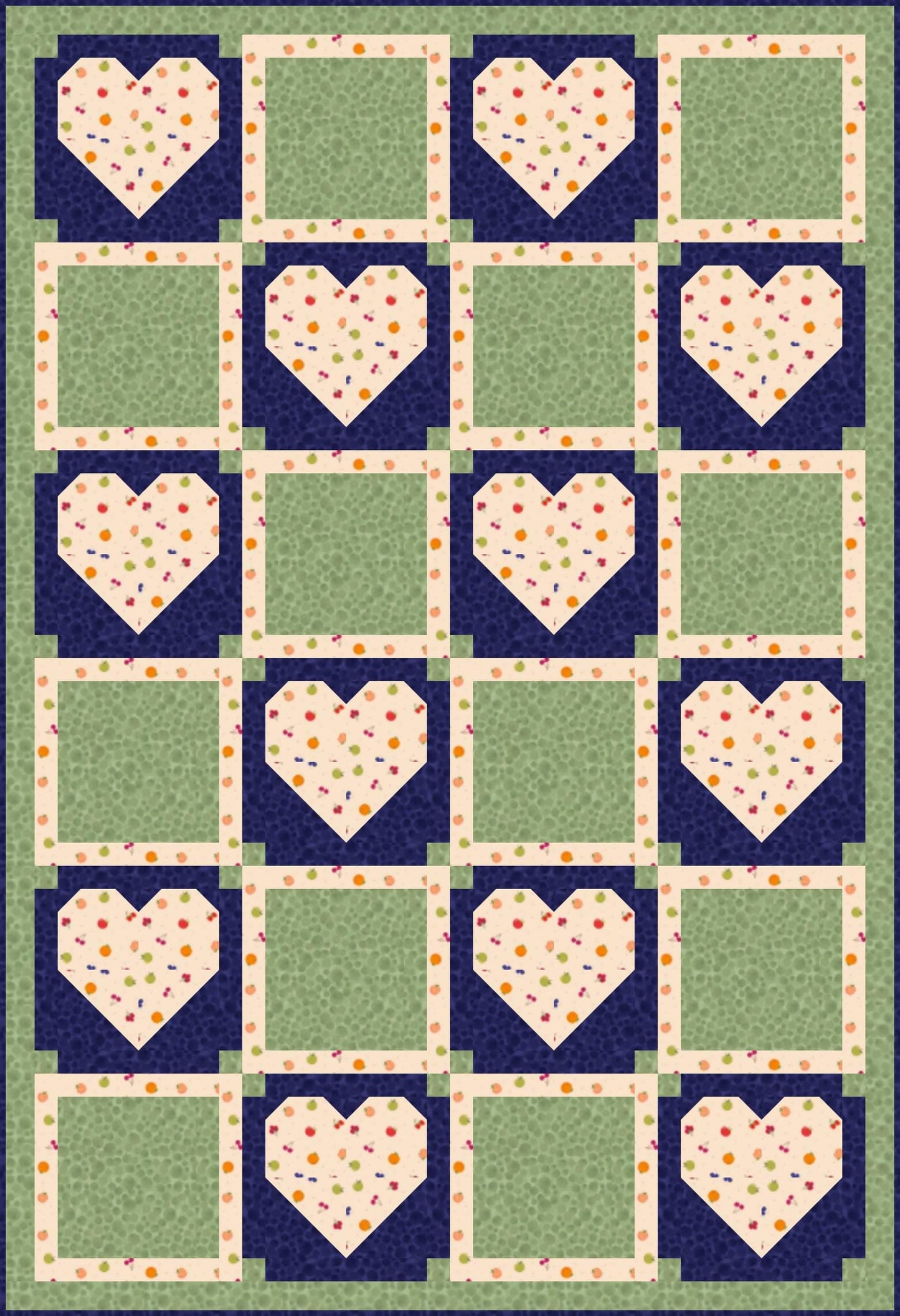 LIMITED EDITION!! Fabric Cafe Amore Quilt Kit Featuring Lewis & Irene Small Things Sweet Fabric Collection Finished Size: 39"x57"