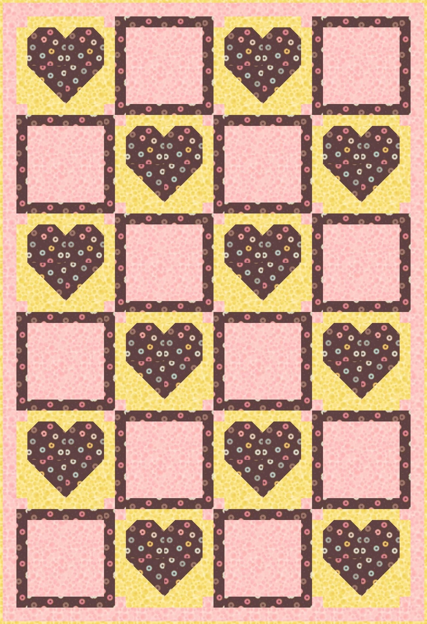 LIMITED EDITION!! Fabric Cafe Amore Quilt Kit Featuring Lewis & Irene Small Things Sweet Fabric Collection Finished Size: 39"x57"