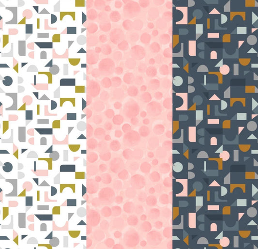 LIMITED EDITION!! Fabric Cafe Amore Quilt Kit Featuring Lewis & Irene Forme Fabric Collection Finished Size: 39"x57"