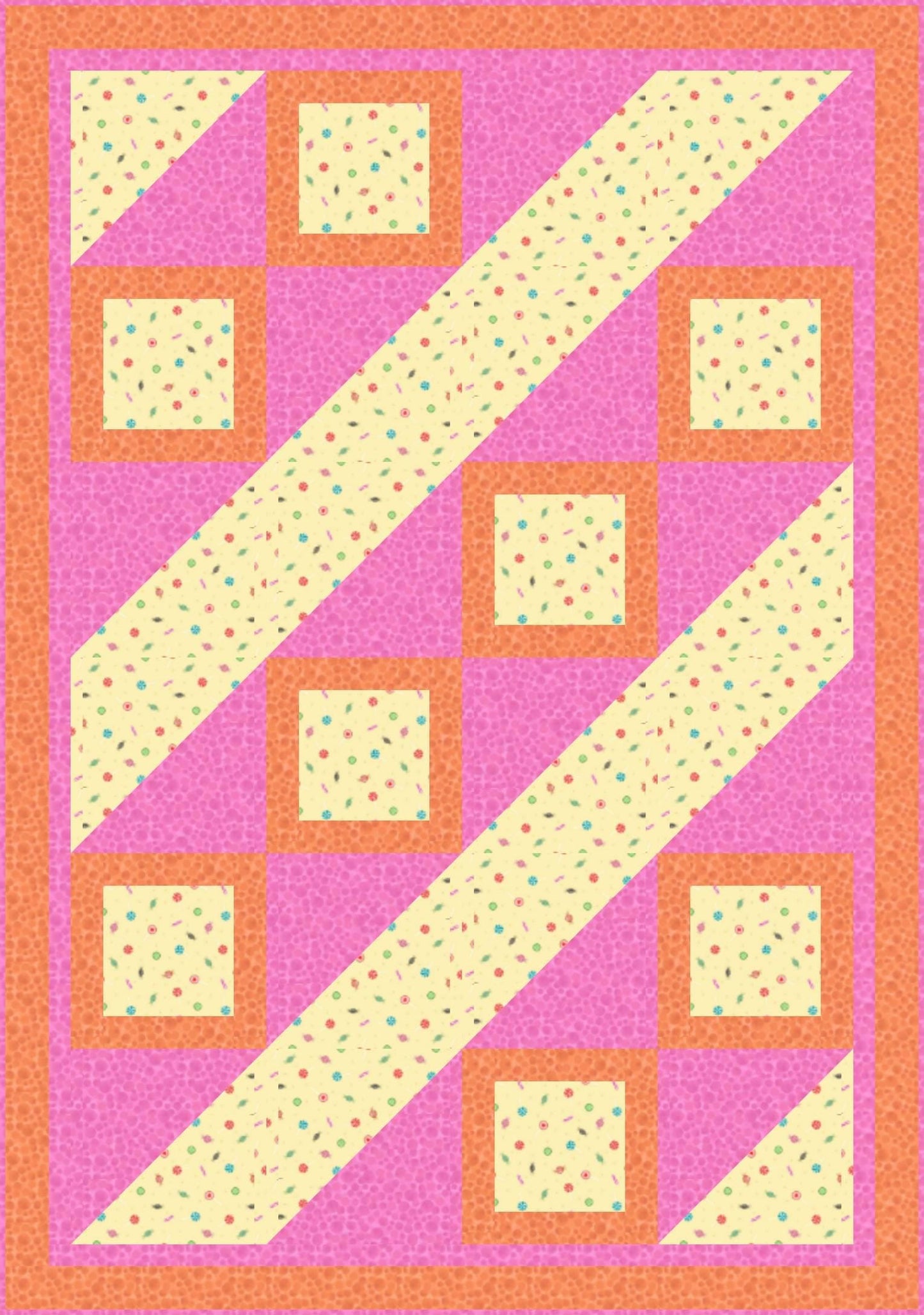 LIMITED EDITION Fabric Cafe Ashford Square Quilt Kit Featuring Lewis & Irene Small Things Sweet Fabric Collection Finished Size: 42.5"x60.5"
