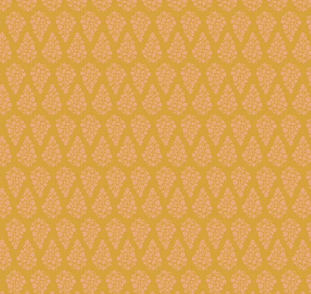 LAST BOLT!! Riley Blake Porch Swing Fabric Collection Stems on Mustard Premium 100% Cotton Quilt Shop Quality Fabrics