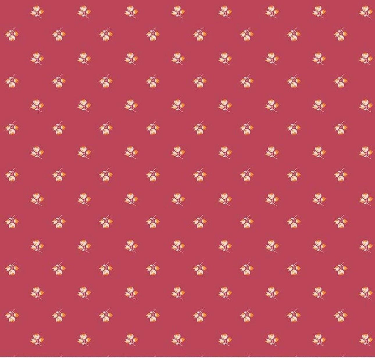 LAST BOLT!! Riley Blake Porch Swing Fabric Collection Tiny Flowers on Berry Premium 100% Cotton Quilt Shop Quality Fabrics