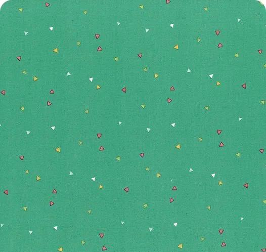 Riley Blake Heather Peterson Market Street Fabric Collection Triangles on Teal Premium 100% Quilt Shop Quality Cotton Fabrics