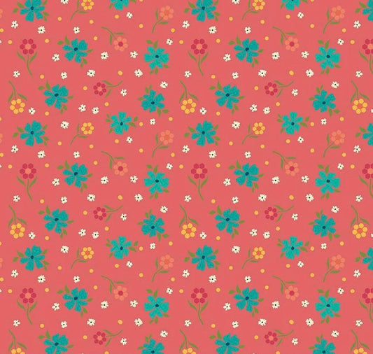 Riley Blake Heather Peterson Market Street Fabric Collection Flowers on Tea Rose Premium 100% Quilt Shop Quality Cotton Fabrics