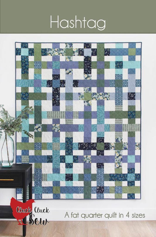 Cluck Cluck Sew Hashtag Quilt Pattern - 4 Size Variations Per Pattern CCS #222