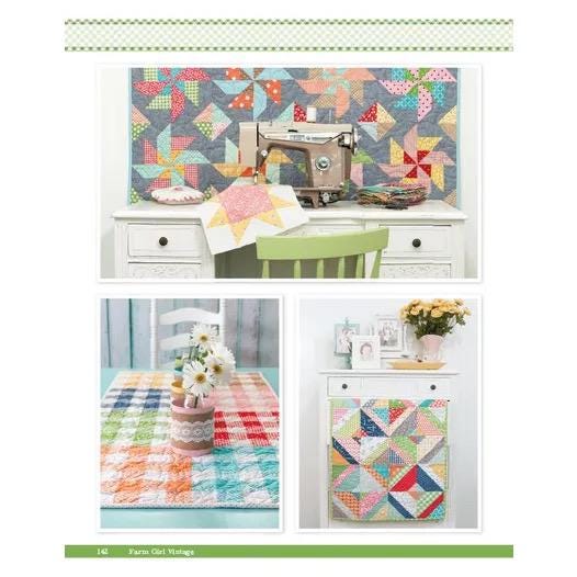 It's Sew Emma Farm Girl Vintage Pattern Book - 45 Different Blocks Per Book (Spiral Bound) ISE-906