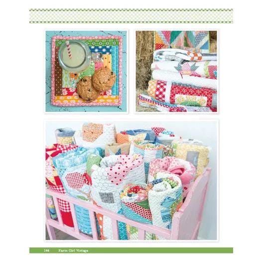 It's Sew Emma Farm Girl Vintage Pattern Book - 45 Different Blocks Per Book (Spiral Bound) ISE-906