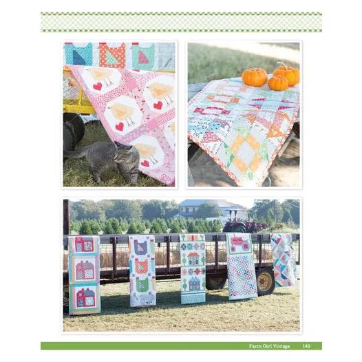 It's Sew Emma Farm Girl Vintage Pattern Book - 45 Different Blocks Per Book (Spiral Bound) ISE-906