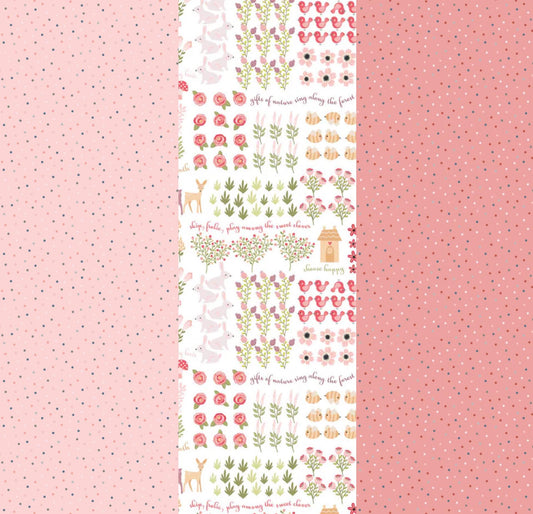 LIMITED EDITION Fabric Cafe Happy Go Lucky Quilt Kit Featuring Poppie Cotton Kaisley Rose Fabric Collection
