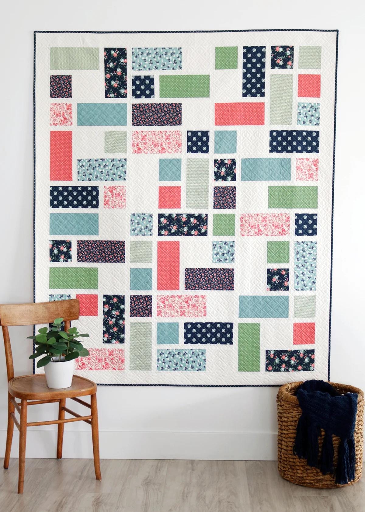 A Bright Corner Grandstand Quilt Pattern - 4 Size Variations Per Pattern ABC352