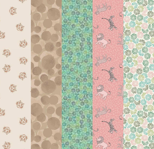 LIMITED EDITION!! Fabric Cafe Zenith Quilt Kit Featuring Lewis & Irene Panthera Fabric Collection Finished Size: 50"x72"