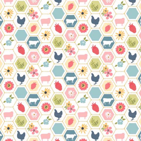 LIMITED EDITION!! Fabric Cafe Passage Quilt Kit Featuring Poppie Cotton Sunshine & Chamomile Fabric Collection Finished Size: 54”x63"