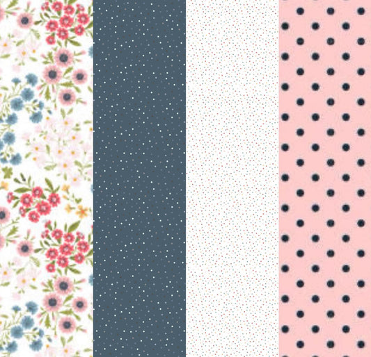 Pen + Paper Patterns Fresh as a Daisy Quilt Kit Featuring Poppie Cotton Sunshine & Chamomile Fabric Collection Finished Size: 59.5"x63.5"