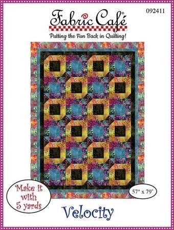 LIMITED EDITION!! Fabric Cafe Velocity Quilt Kit Featuring Lewis & Irene Bella Bunny and Bear Fabric Collection Finished Size: 57"x79"